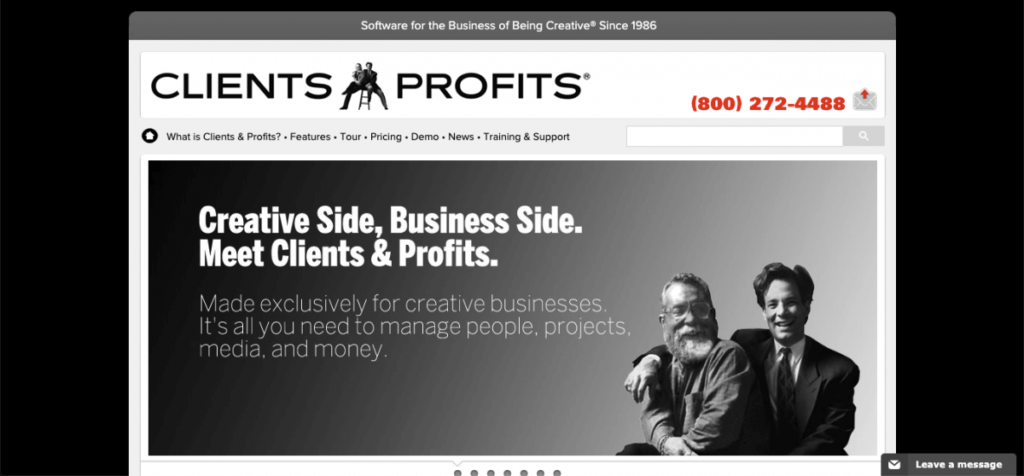 Clients and Profits Screenshot