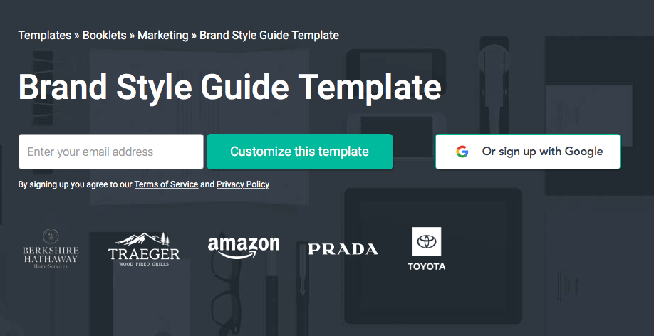 Lucidpress Brand Style Guide Template