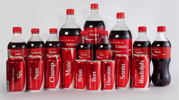 best coca-cola ads –share a coke campaign 